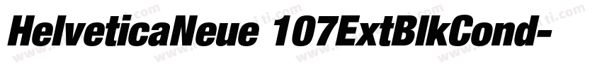 HelveticaNeue 107ExtBlkCond字体转换